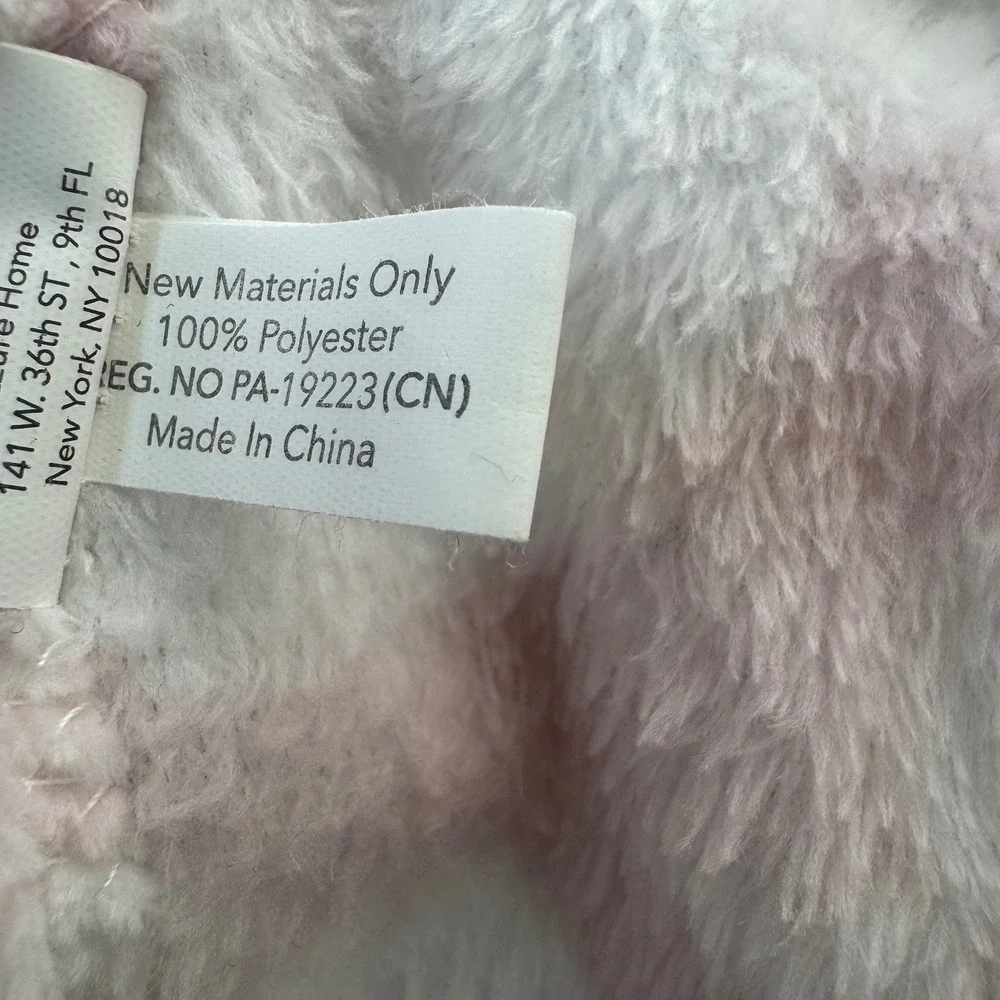 Lila & Jack Elephant Lovey Security Blanket Pink Floral Plush Comforter One Size